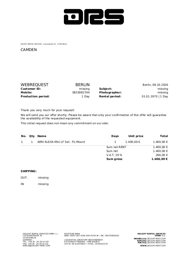 Invoice Preview